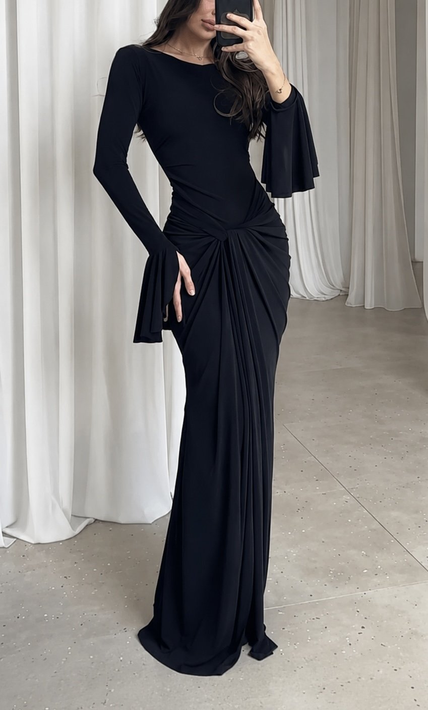فستان سهرة اسود أنيق — 1