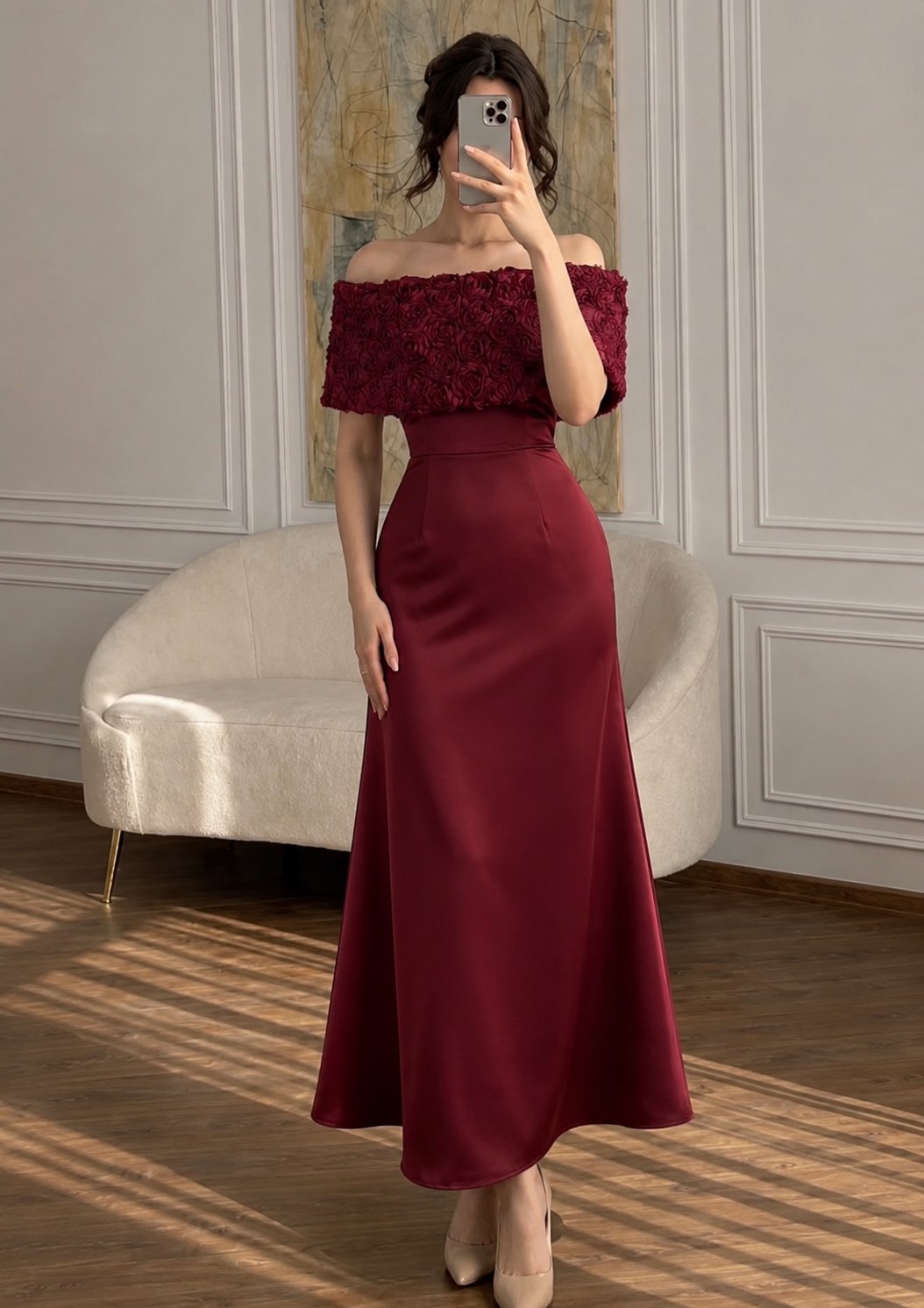 فستان سهرة بتصميم أنيق — 1