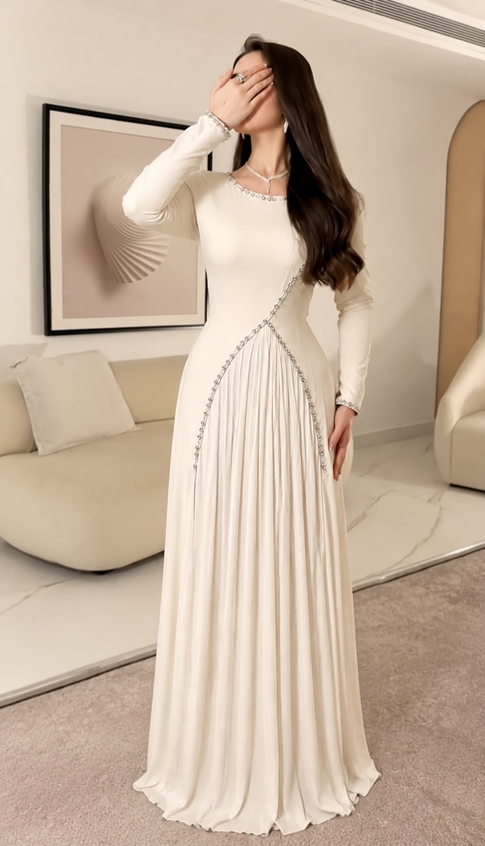 فستان مناسب بتصميم جذاب وأنيق