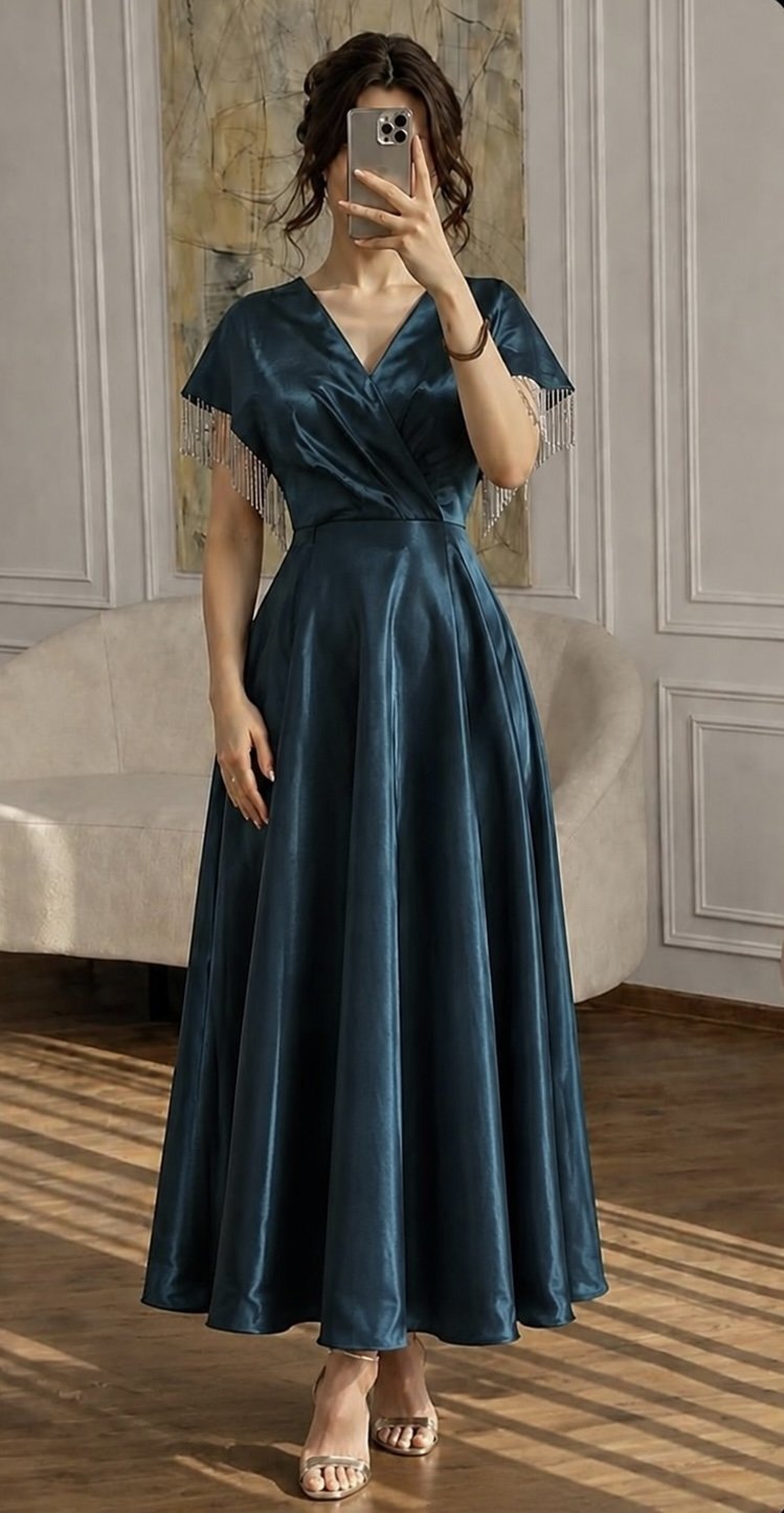 فستان سهرة بتصميم نازك
