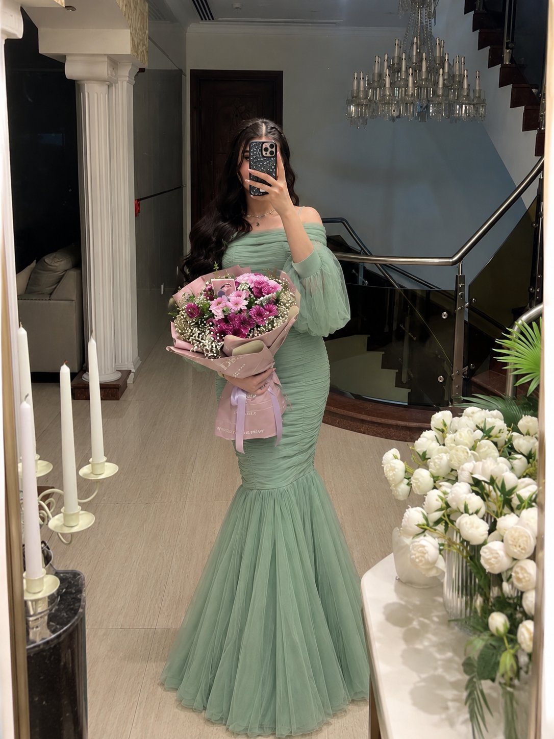 فستان سهرة فيروزا — 1
