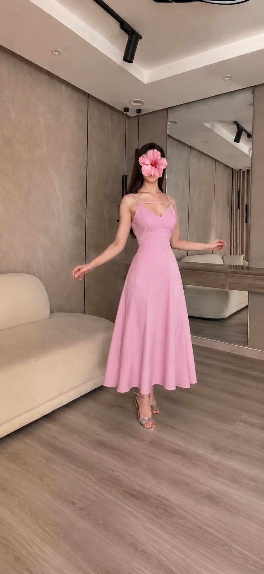 فستان سهرة وردي مميز — 1