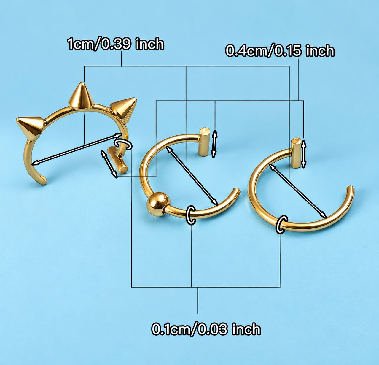 Lip Spike Ring — 4
