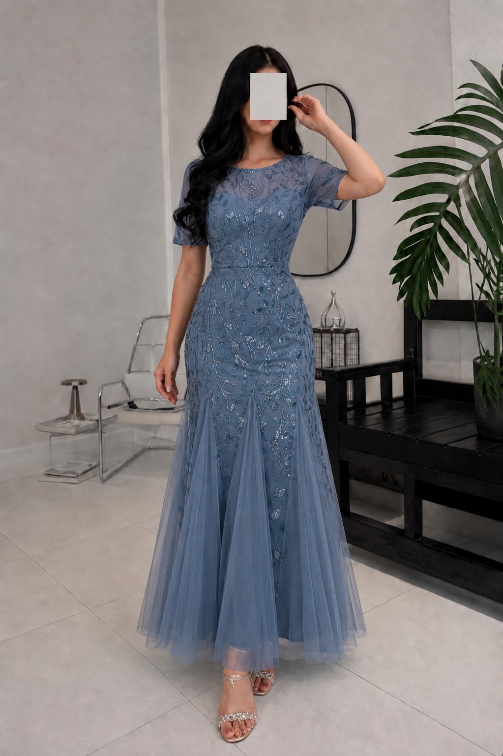 فستان سهرة بتصميم سلطاني مميز — 3