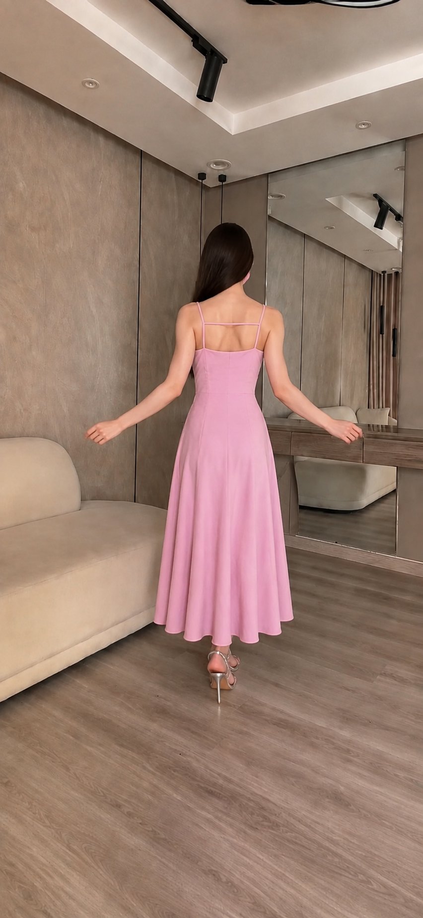 فستان سهرة وردي مميز — 2