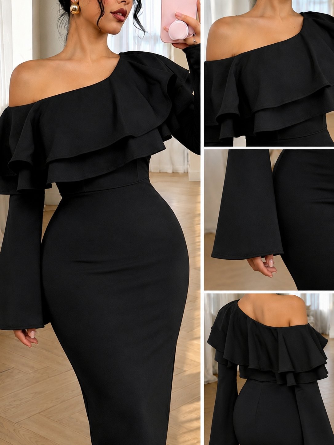 فستان سهرة اسود ملكي — 1