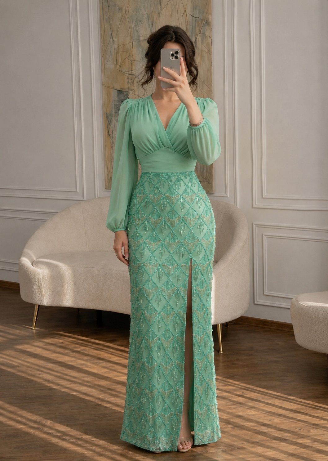 فستان سهرة مميز ونازك