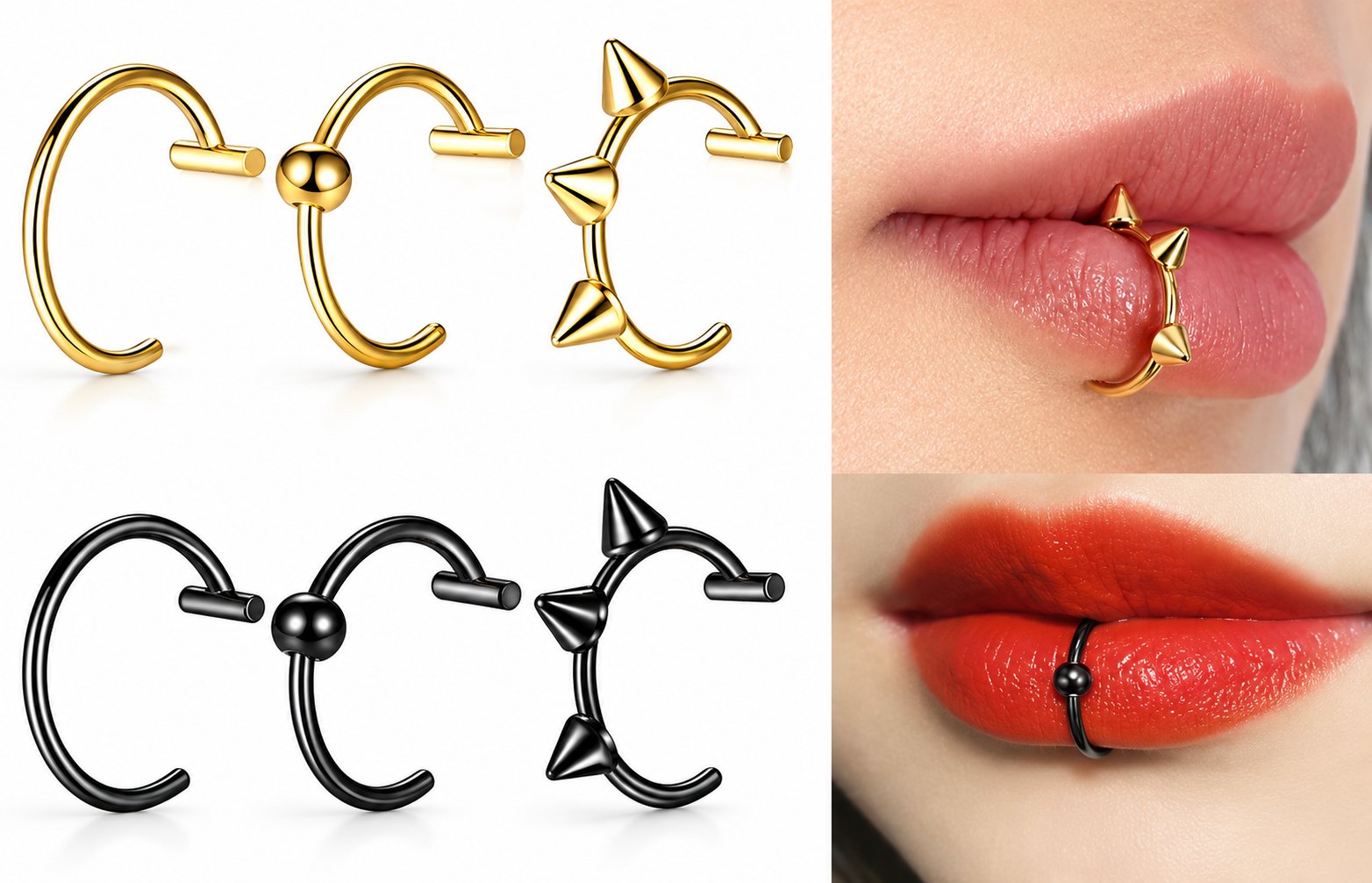 Lip Spike Ring — 3