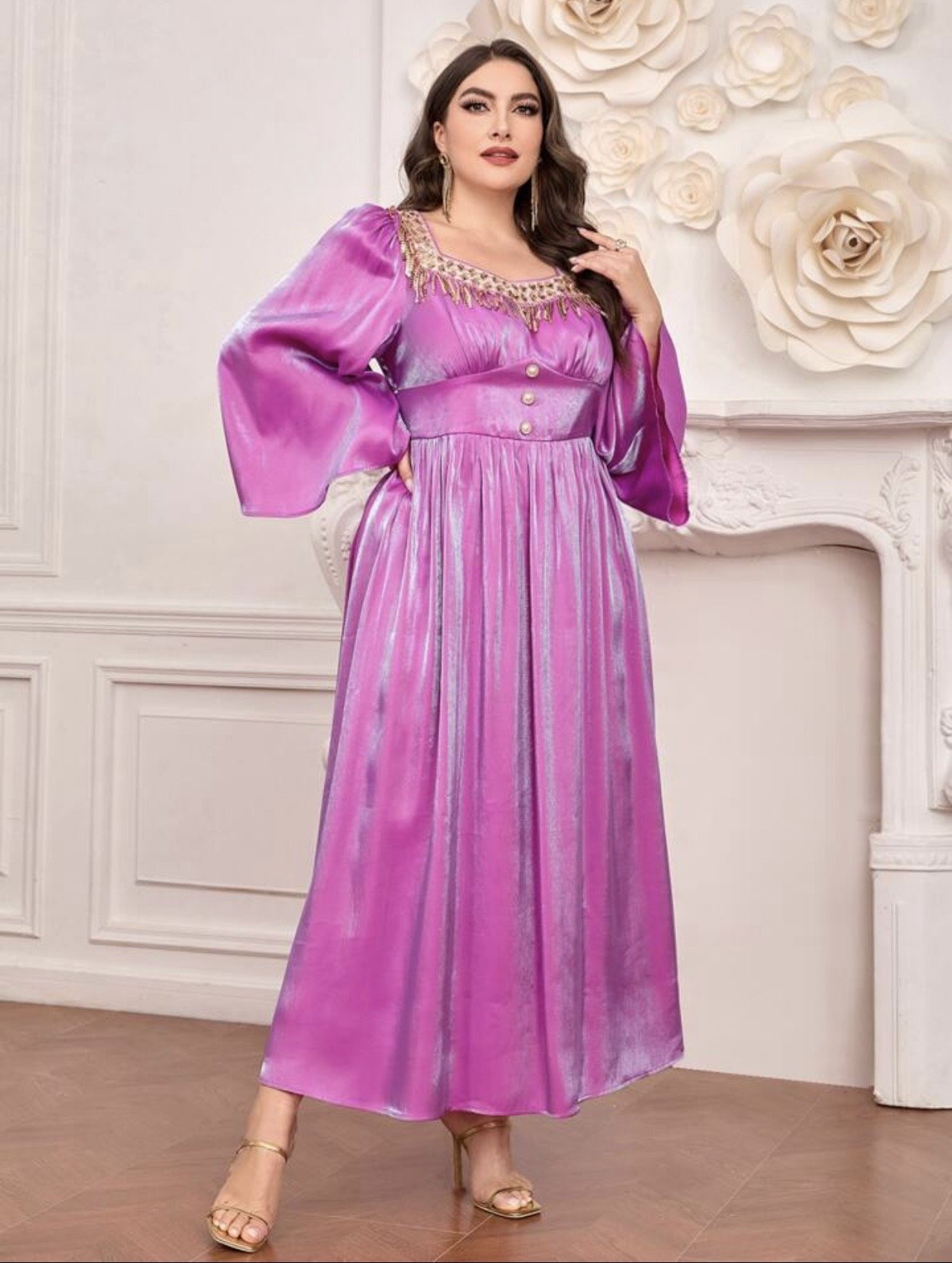 فستان سهرة بنفسجي نازك — 3