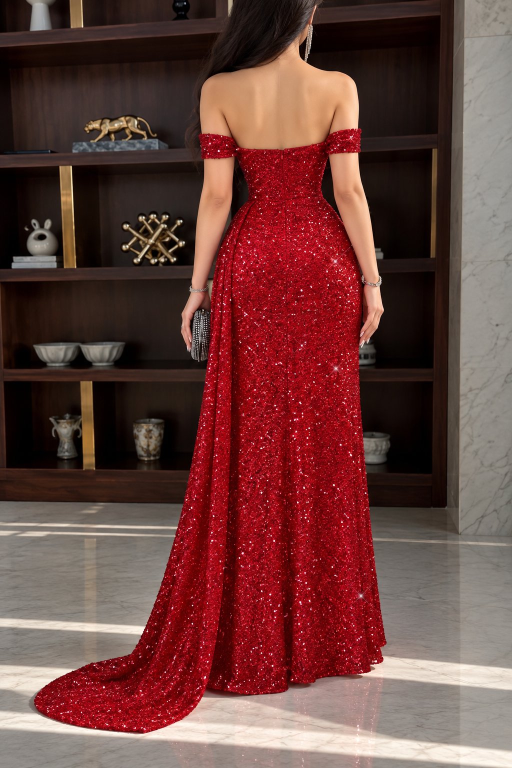 فستان سهرة لامع ومميز — 4