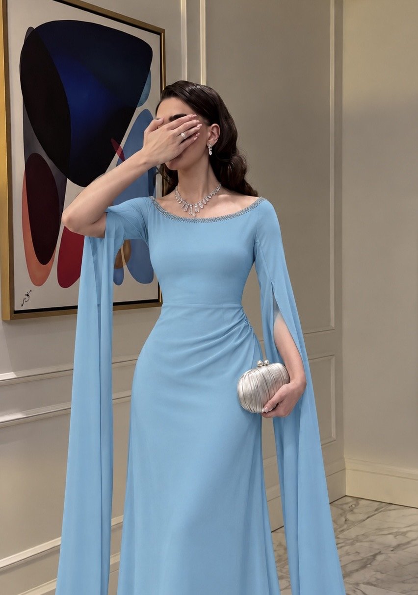 فستان سهرة  بتصميم سلطاني رائع — 3