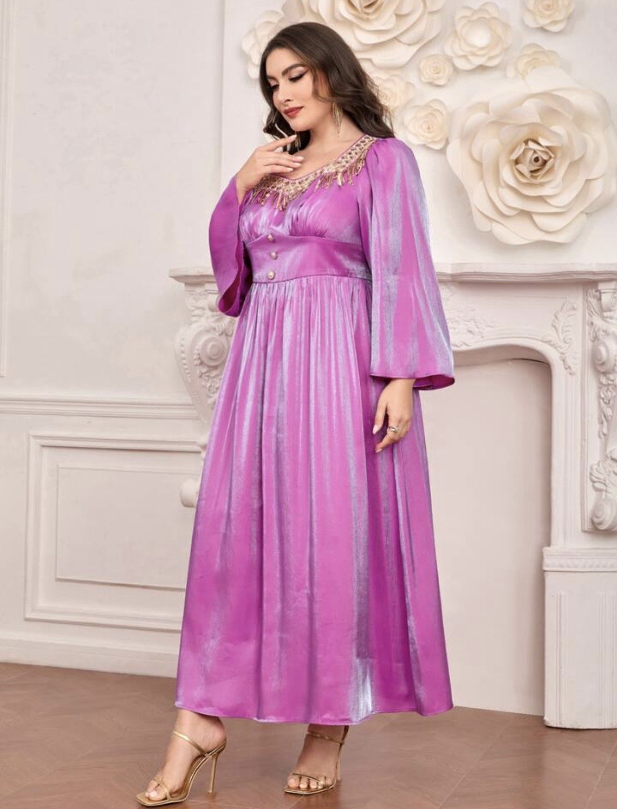 فستان سهرة بنفسجي نازك — 4