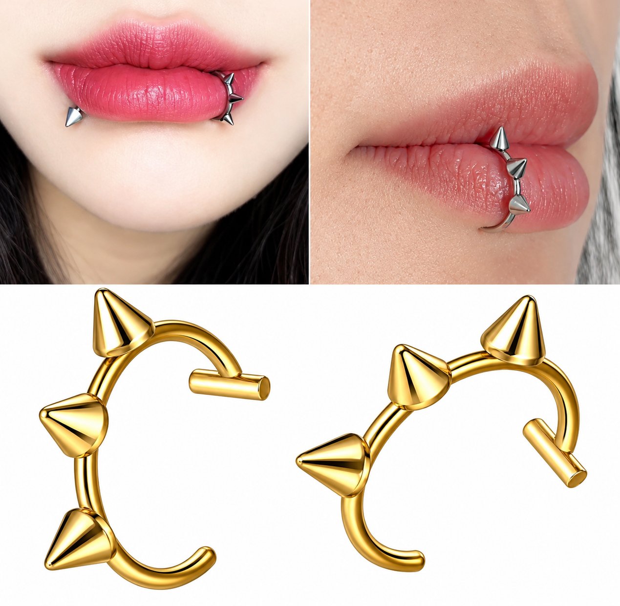 Lip Spike Ring