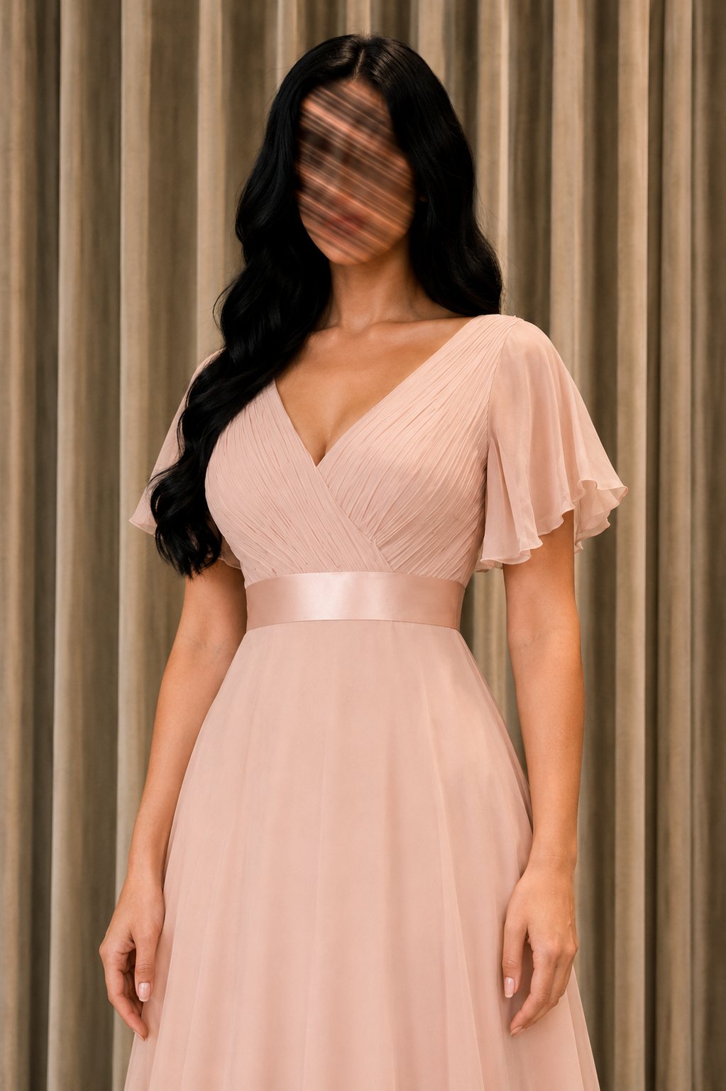 فستان سهرة بتصميم كاجوال — 1
