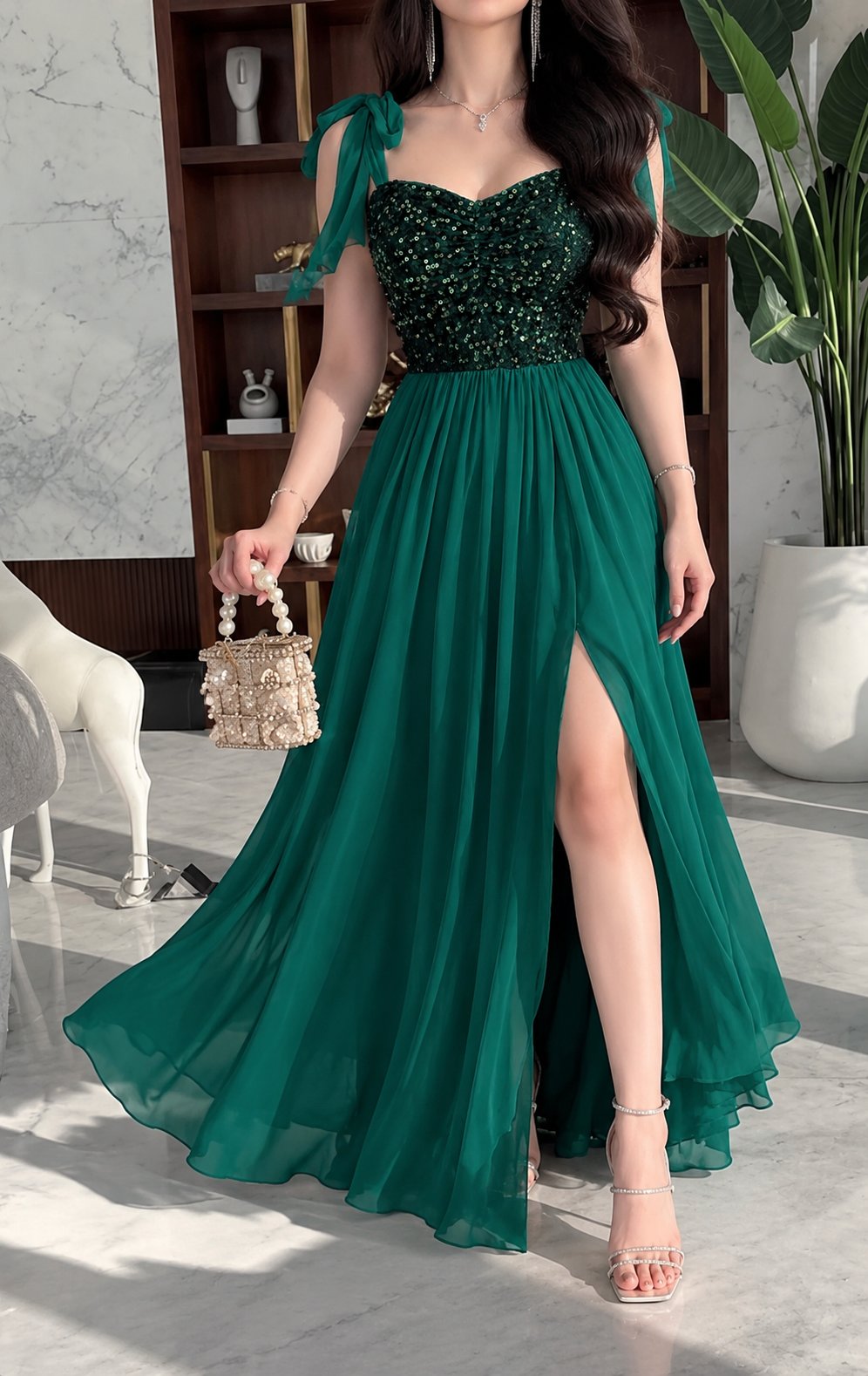 فستان سهرة سحر الزيتون — 1
