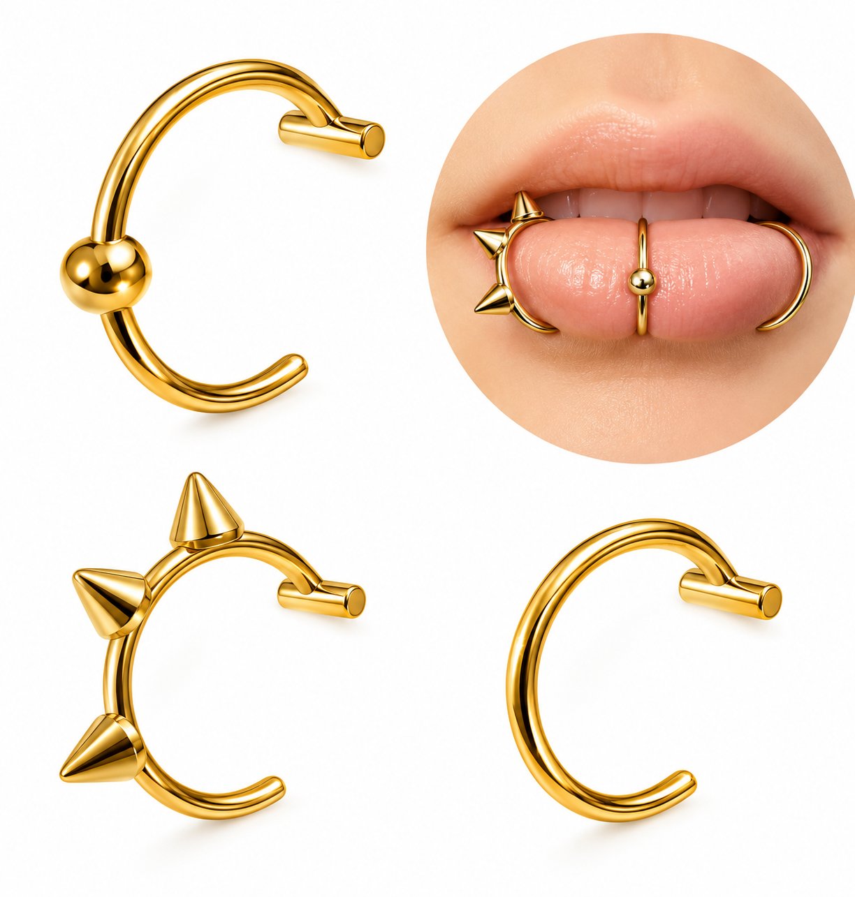 Lip Spike Ring — 2