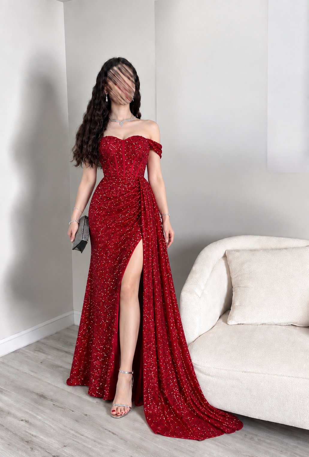 فستان سهرة لامع ومميز — 2