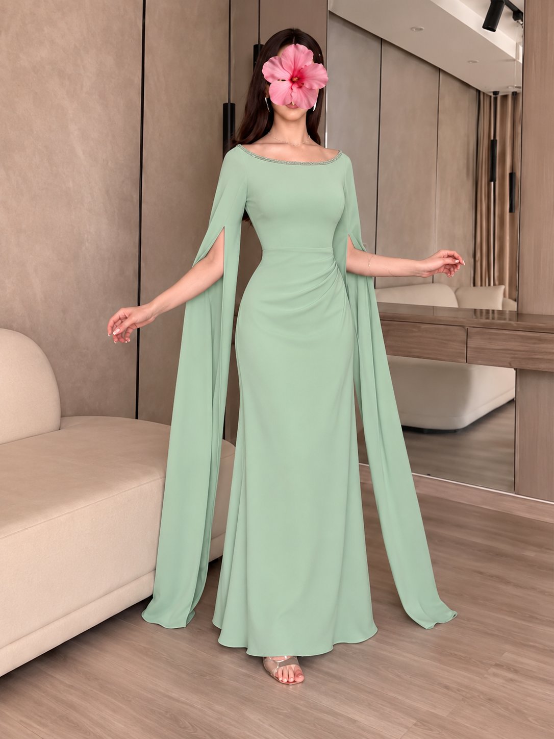 فستان سهرة همسات الزمرد — 2